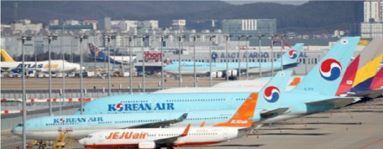 인천국제공항 주기장. <연합뉴스>